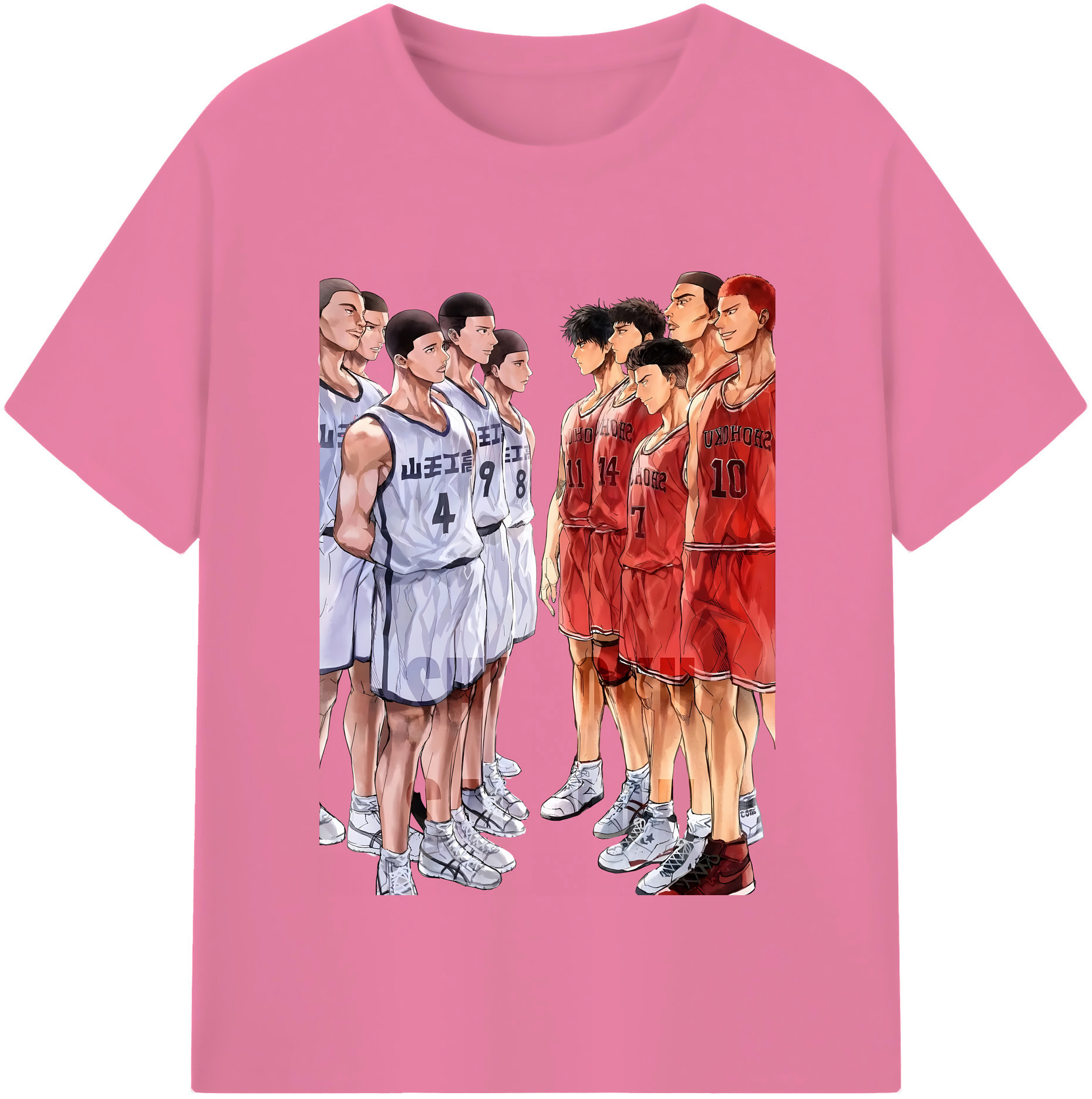 SLAM DUNK／スラムダンク 綿100％半袖Tシャツ（フロントプリント）